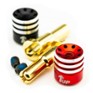 190437 1up Racing Heatsink Bullet Plugs - 4/5mm Stepped