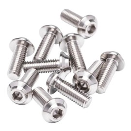 720010 M3X10 / 5PCS 1up Racing Pro Duty Titanium Screws - LowPro Head (1UP720010)